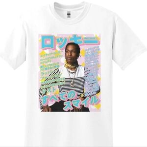 ASAP Rocky Japanese Script Short Sleeve Graphic Medium T-Shirt White